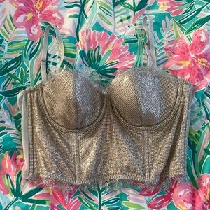 NWT shimmery corset